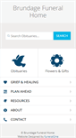 Mobile Screenshot of brundagefuneralhome.com